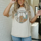 Boho Peace Patchwork Oversized Graphic Tee