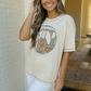 Boho Peace Patchwork Oversized Graphic Tee