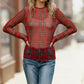 Plaid Babe Sheer Top