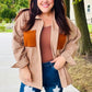 Start Your Day Rust Flannel Plaid Oversized Shacket