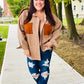 Start Your Day Rust Flannel Plaid Oversized Shacket