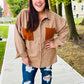 Start Your Day Rust Flannel Plaid Oversized Shacket