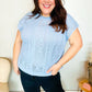 The Perfect Find Sky Blue Dolman Short Sleeve Crochet Sweater Top