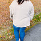 Eyes On You Taupe Quilted Knit Button Down Shacket