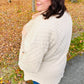 Eyes On You Taupe Quilted Knit Button Down Shacket