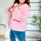 Spell Bound Red & Pink Cotton Ribbon Tie Gingham Pocket Jacket