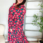 Look Adorable Ribbon Bow Tie Babydoll Tiered Maxi Dress