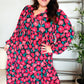 Look Adorable Ribbon Bow Tie Babydoll Tiered Maxi Dress
