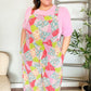 Stand Out Multicolor Boho Patchwork Wide Leg Overall Jumpsuit