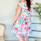 Under Your Spell Floral Smocked Flutter Sleeve Ruffle Mini Dress