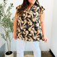 You Got This Black Paisley Print V Neck Flutter Sleeve Top