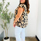 You Got This Black Paisley Print V Neck Flutter Sleeve Top