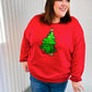More The Merrier Red Sequin Christmas Tree Hacci Top