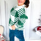 Under The Christmas Tree Green Plaid Soft Brushed Hairy Sweater