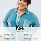 All Of Me Grey & Red Plaid Animal Print Pocketed Top