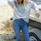 Adventure Ready Cold Shoulder Color Block Pullover Hoodie