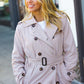 Put Together Taupe Double Breasted Lined Trench Coat