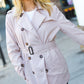 Put Together Taupe Double Breasted Lined Trench Coat