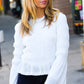 Holiday Ready Pointelle Smocked Bell Sleeve Top
