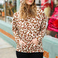 Easy Living Brown & Blush Animal Print Hoodie