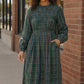 Cedar Lane Plaid Midi Dress