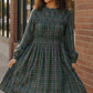 Cedar Lane Plaid Midi Dress