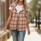 Pretty in Plaid Quilted Puffer Vest