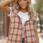 Pretty in Plaid Quilted Puffer Vest