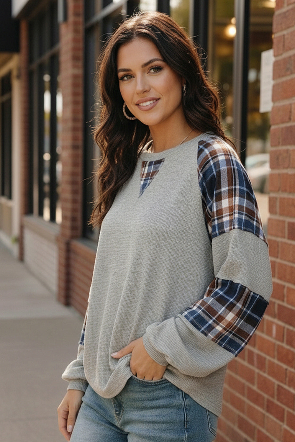 Plaid & Chill Thermal Knit