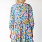 Boho Vibes Cotton Floral Button Down 3/4 Sleeve Tiered Dress