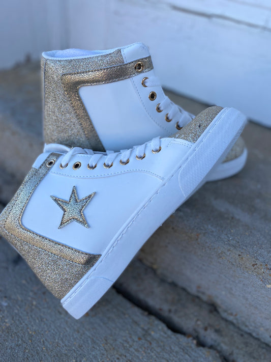 Pierre Dumas Gold Star Sneakers