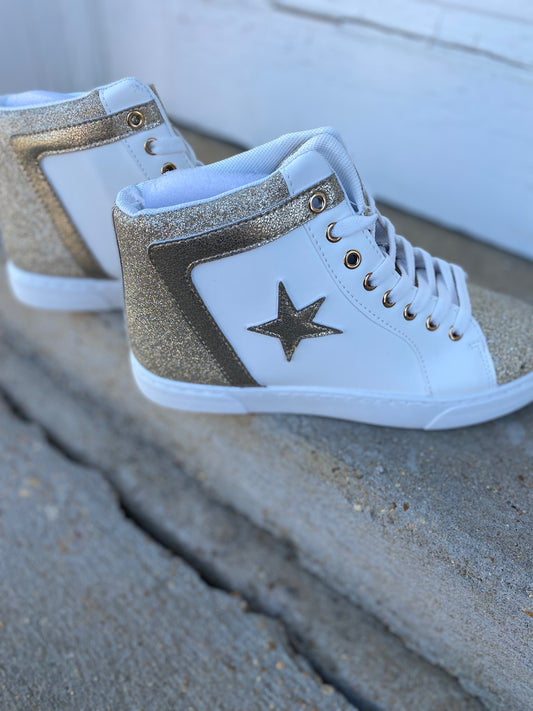 Pierre Dumas Gold Star Sneakers